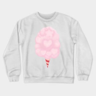 Cotton Candy, Hearts and Star Crewneck Sweatshirt